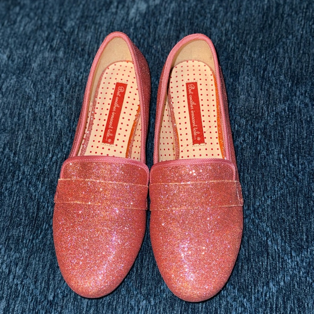 Glittery Pink Women's Loafers